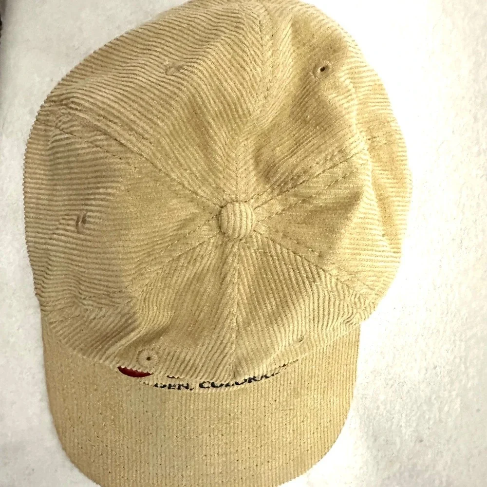 Coors Banquet Beer Hat Tan Corduroy Snapback Golden Colorado Vintage Style Cap